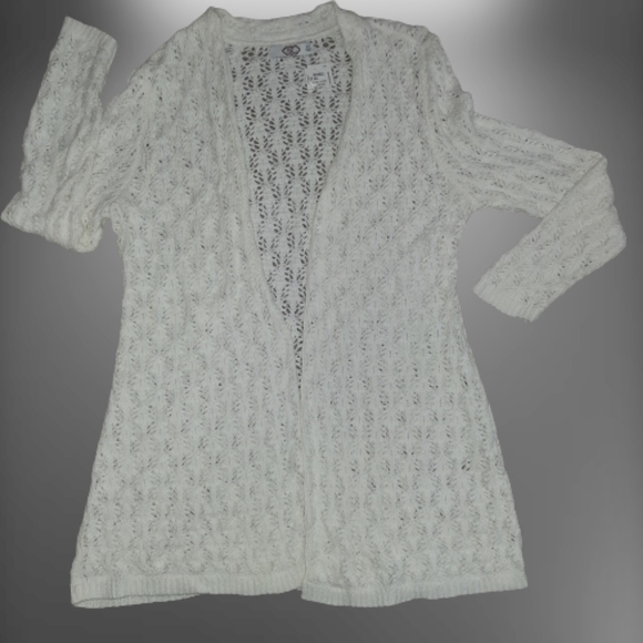 IS2 Loose Knit Long Tunic Cardigan - Picture 1 of 9